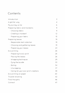 Table of contents