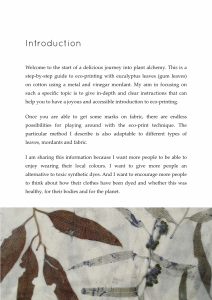 Introduction to dyeing with plants