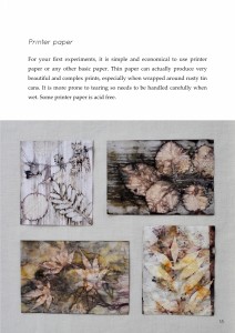 Eco-printing with printer paper